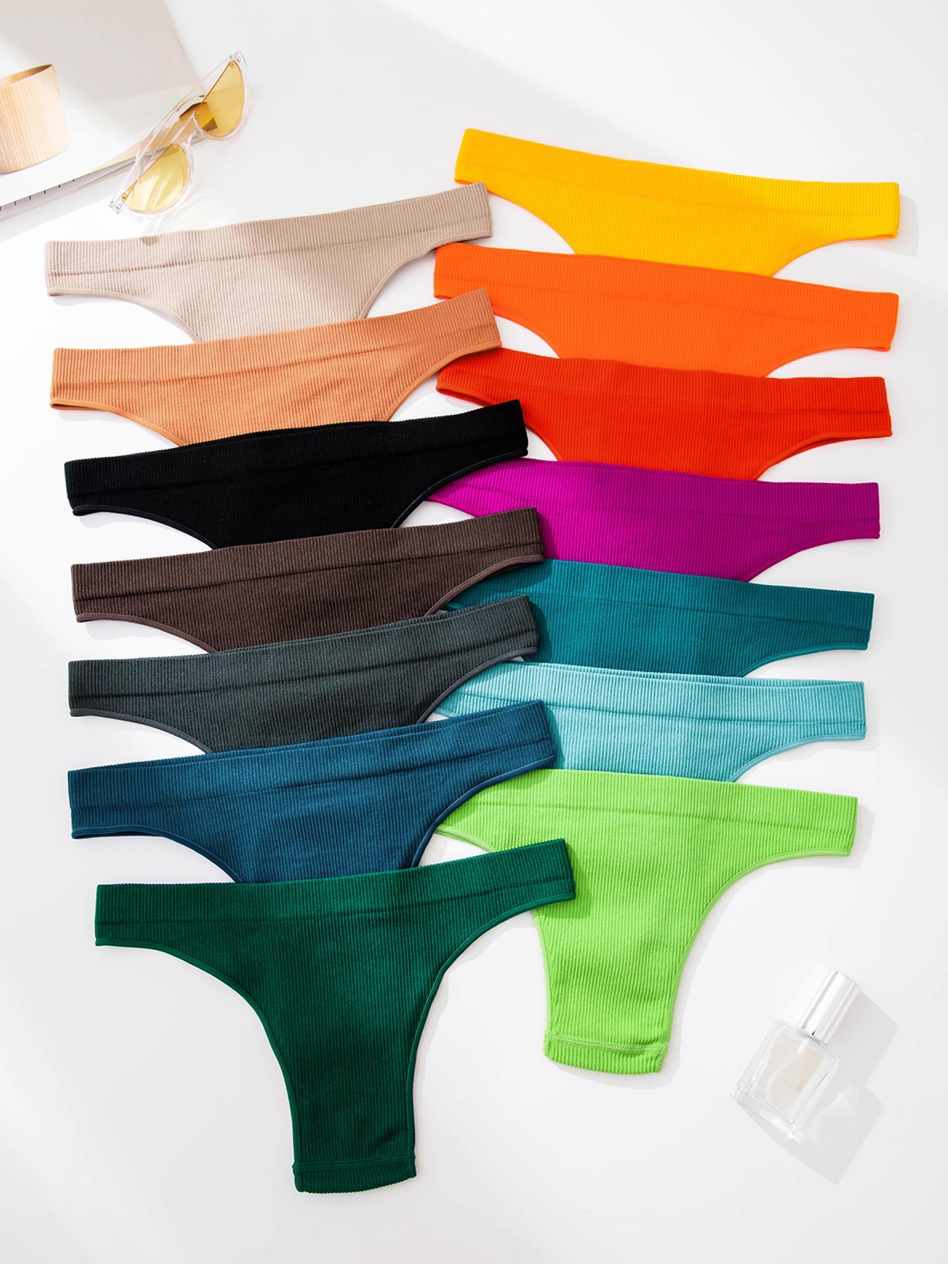 Women's Solid Color Brief, Soft Comfy Breathable Panty for Daily Wear, Underwear for All Seasons, Fit Clothing, Soft Breathable Panties