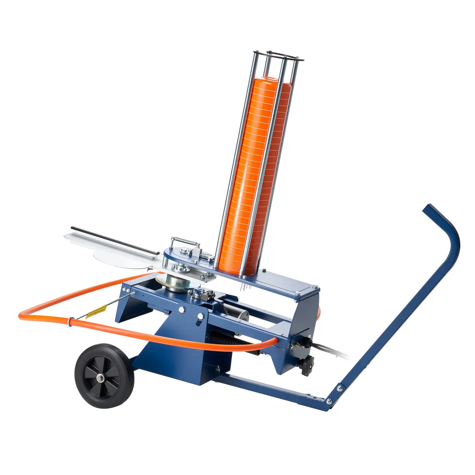 VEVOR Clay Target Thrower, Max 50 Clays Pigeon Thrower, 55+ Yards Automatic Skeet and Trap Launcher on Wheels - with Adjustable Angle, Foot Pedal Pull Handle for Clays Throwing Shooting Sports