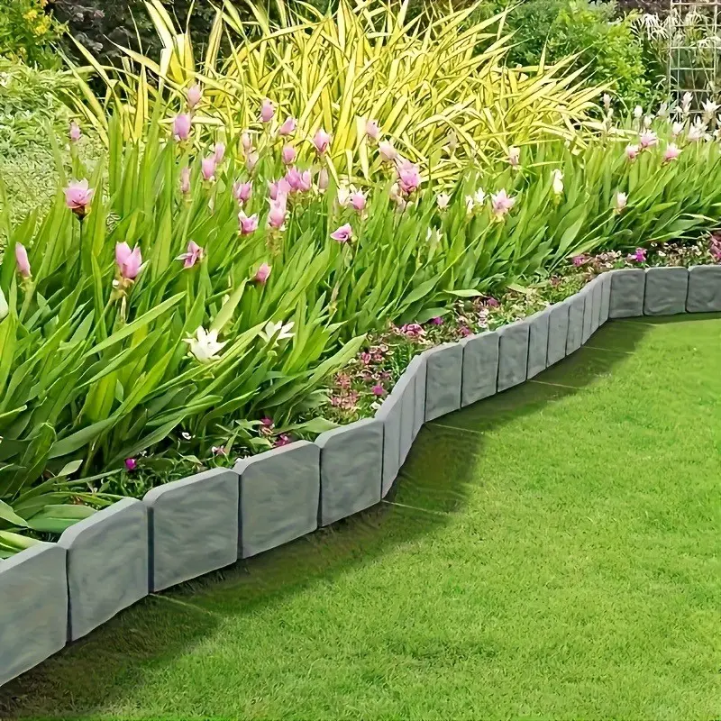 30pcs Waterproof UV-Resistant Plastic Garden Fence, Interlocking PP Barrier for Outdoor Lawn Flower Beds, Yard Landscape Divider