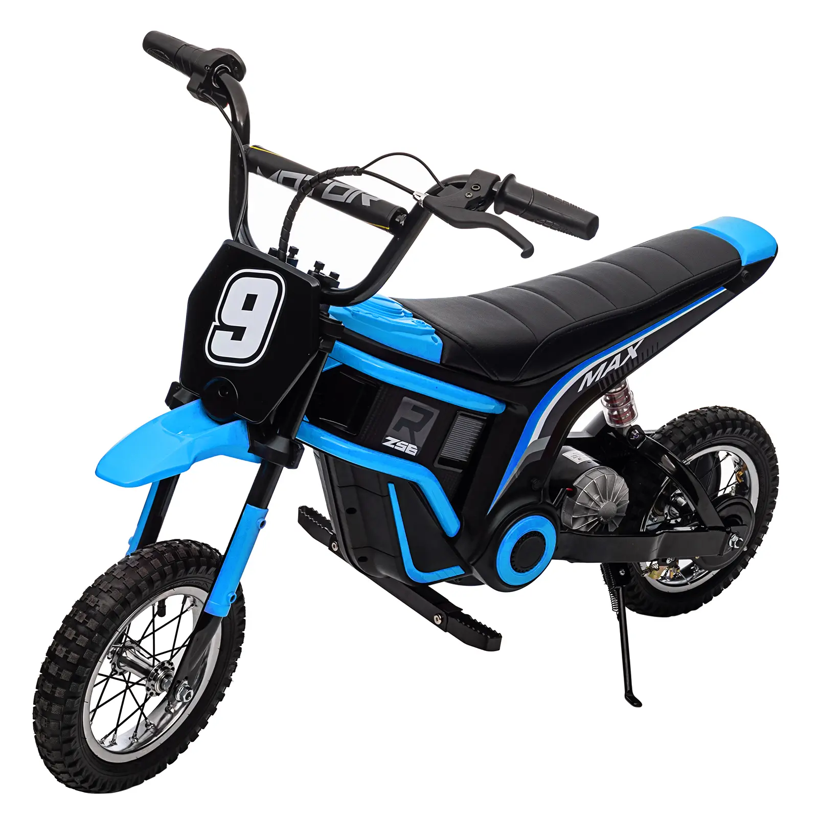 Kids 24V 350W Electric Ride-On Dirt Bike – 3-Speed Modes, Rear-Wheel Drive, Shock-Absorbing System, Speed Up to 14.3 MPH, Solid Metal Frame, Rechargeable Motorbike for Boys & Girls