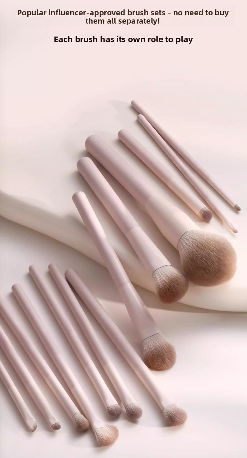 Hot-selling new product: Beginner makeup brush set for eyeshadow, blush, contouring, blending, and nose shadow - a super valuable complete set of brushes for beginners