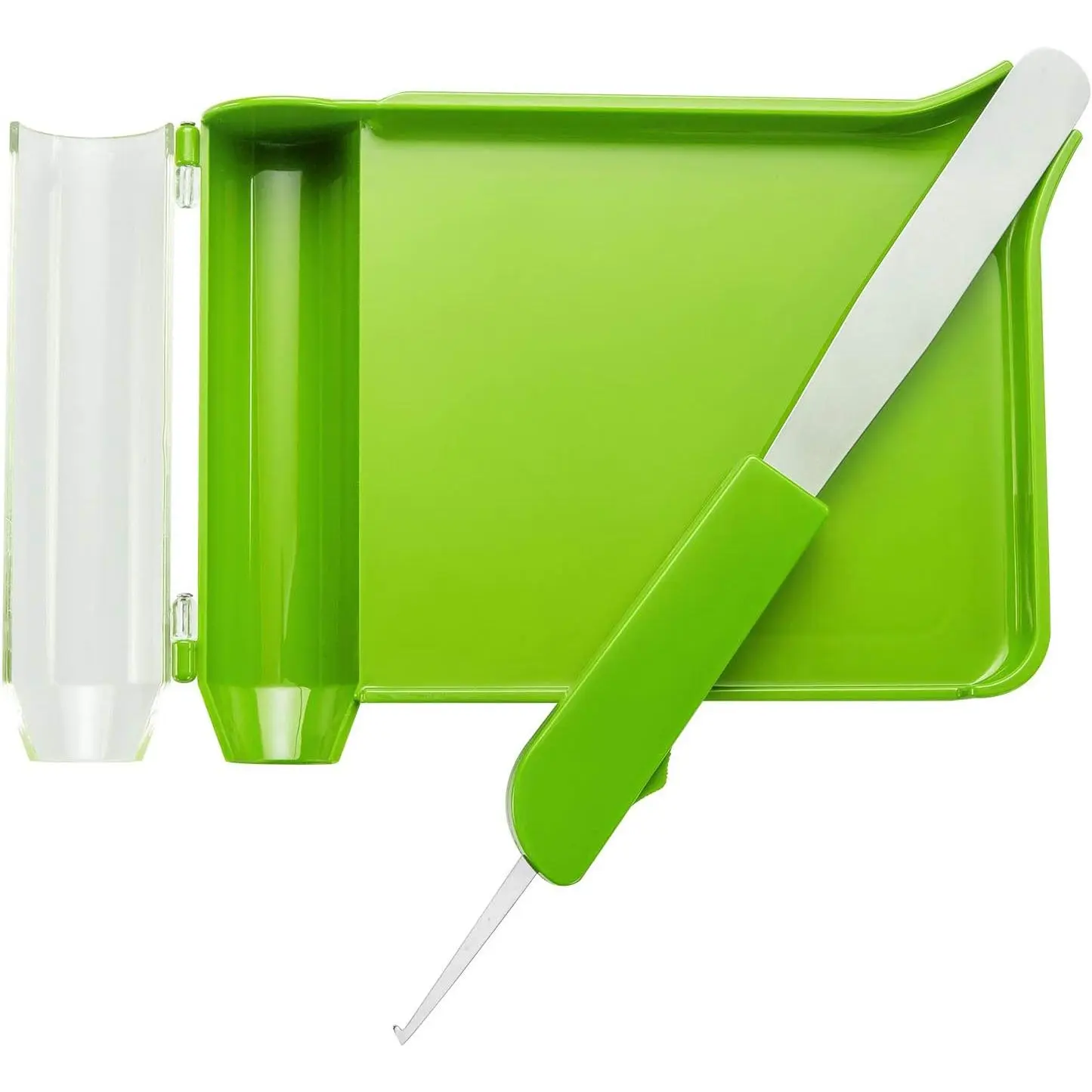 Medarchitect Right-Hand Pill Counting Tray with Spatula - Light Green Pill Organizer for Healthcare Professionals