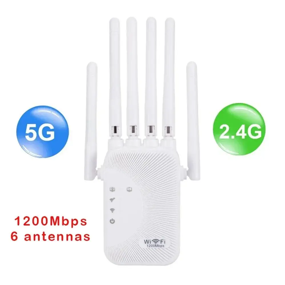 WiFi Dual Band Repeater Wi-Fi Amplifier Wireless Signal Range Extender Router Long Range Signal Booster For Home