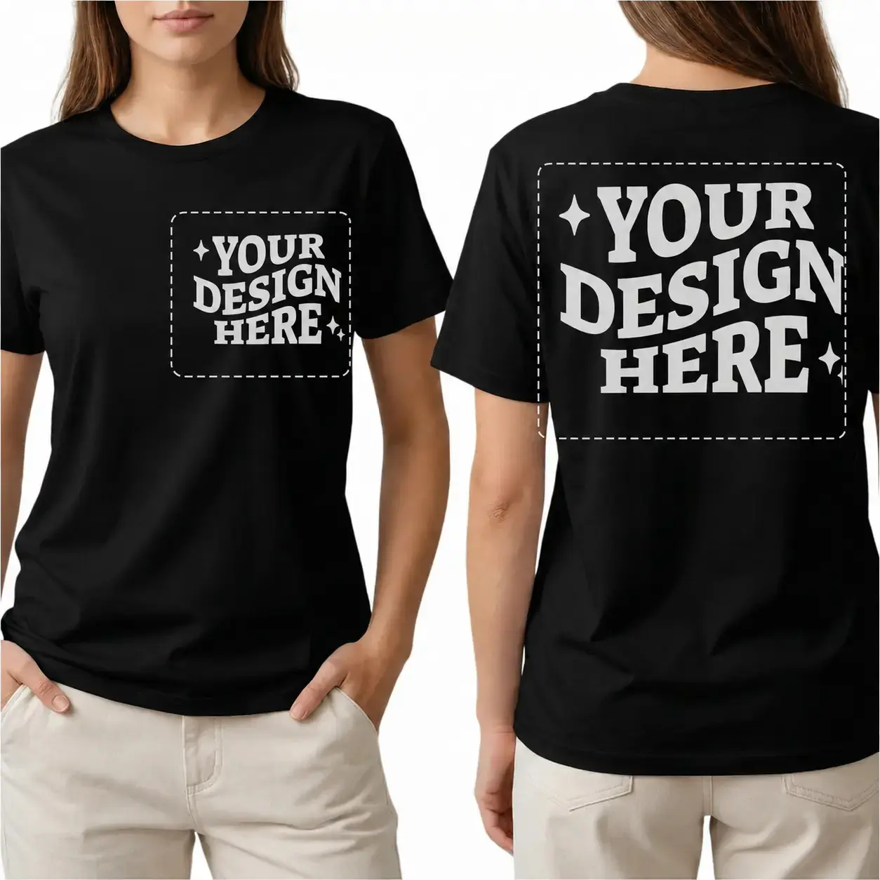 Unisex Cotton Short-Sleeve Crew Neck Sports T-Shirt - Plain Base, Custom Graphic, Double-Sided Print, DIY Logo, Black-White Vintage Deconstruction Design, Casual Streetwear, Machine Washable, Normal Type, Universal Size