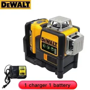 Dewalt NEW DW089LG 3 x 360 Degrees Laser Level, 12-Line  12V Lithium Battery, 360 Degree Green Beam, Accurate Leveling for Construction & DIY Projects
