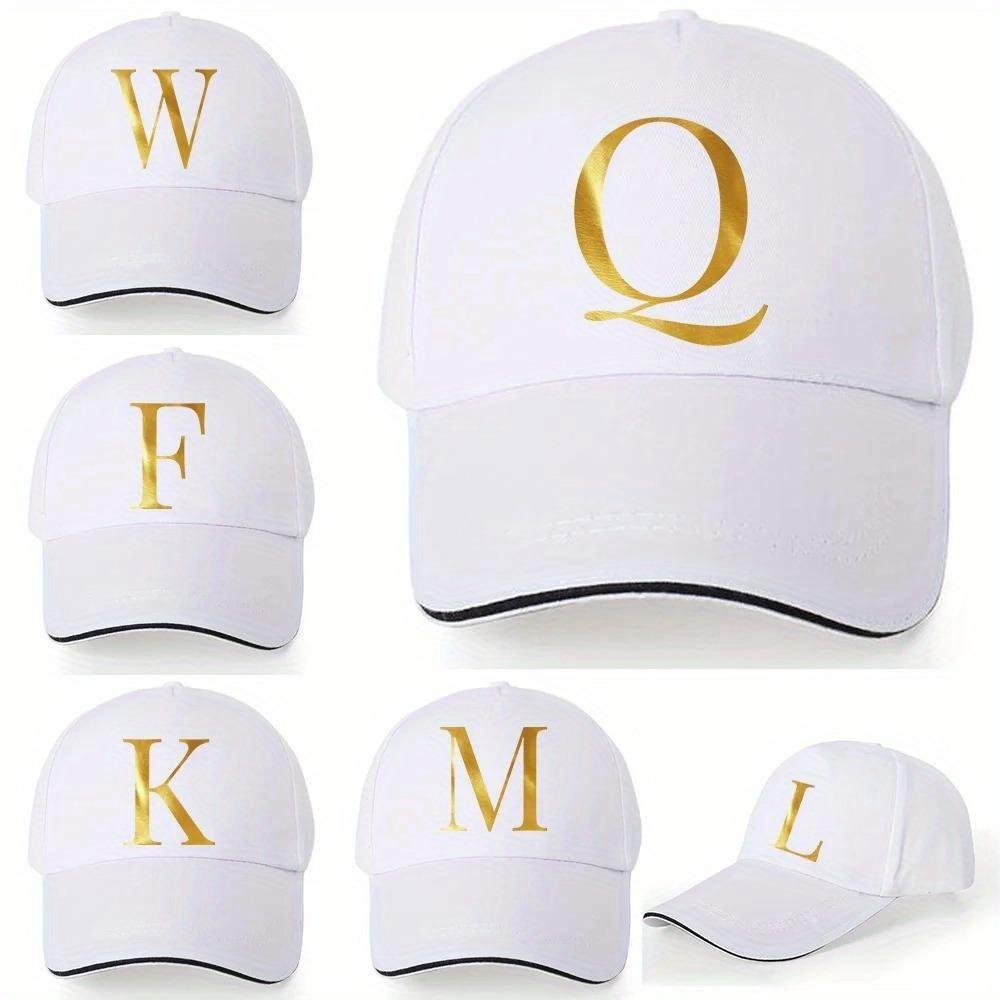 [Lightweight Baseball Cap] Lightweight Baseball Cap |   Adjustable Shoulder Strap, Breathable And Quick Drying - Customizable Golden Letter Design, Suitable for Outdoor Sports And Travel