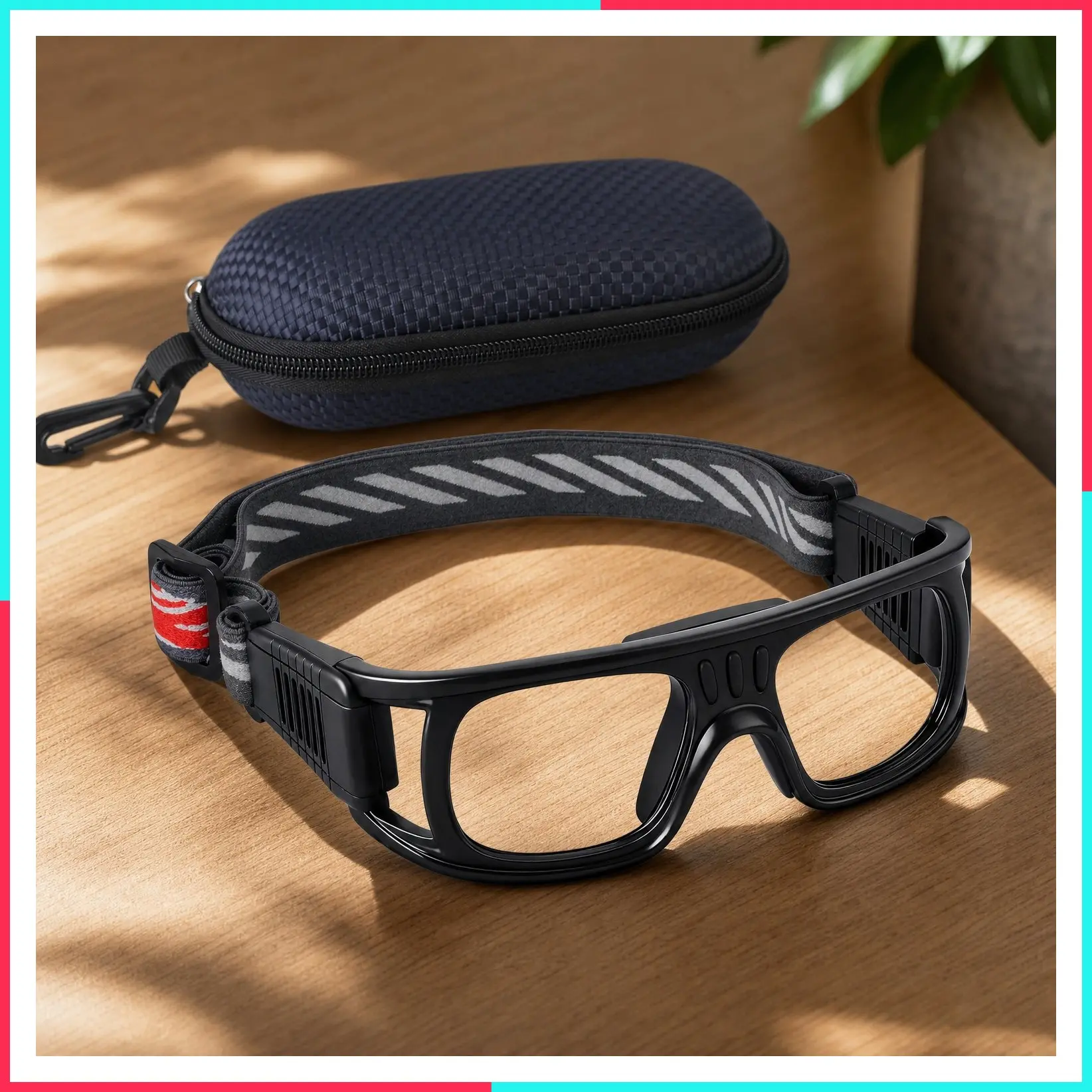 Men's Protective Sports Goggles for Basketball, Racquetball, Soccer, Football - Shock Resistant Collision Eyewear with Replaceable Lenses