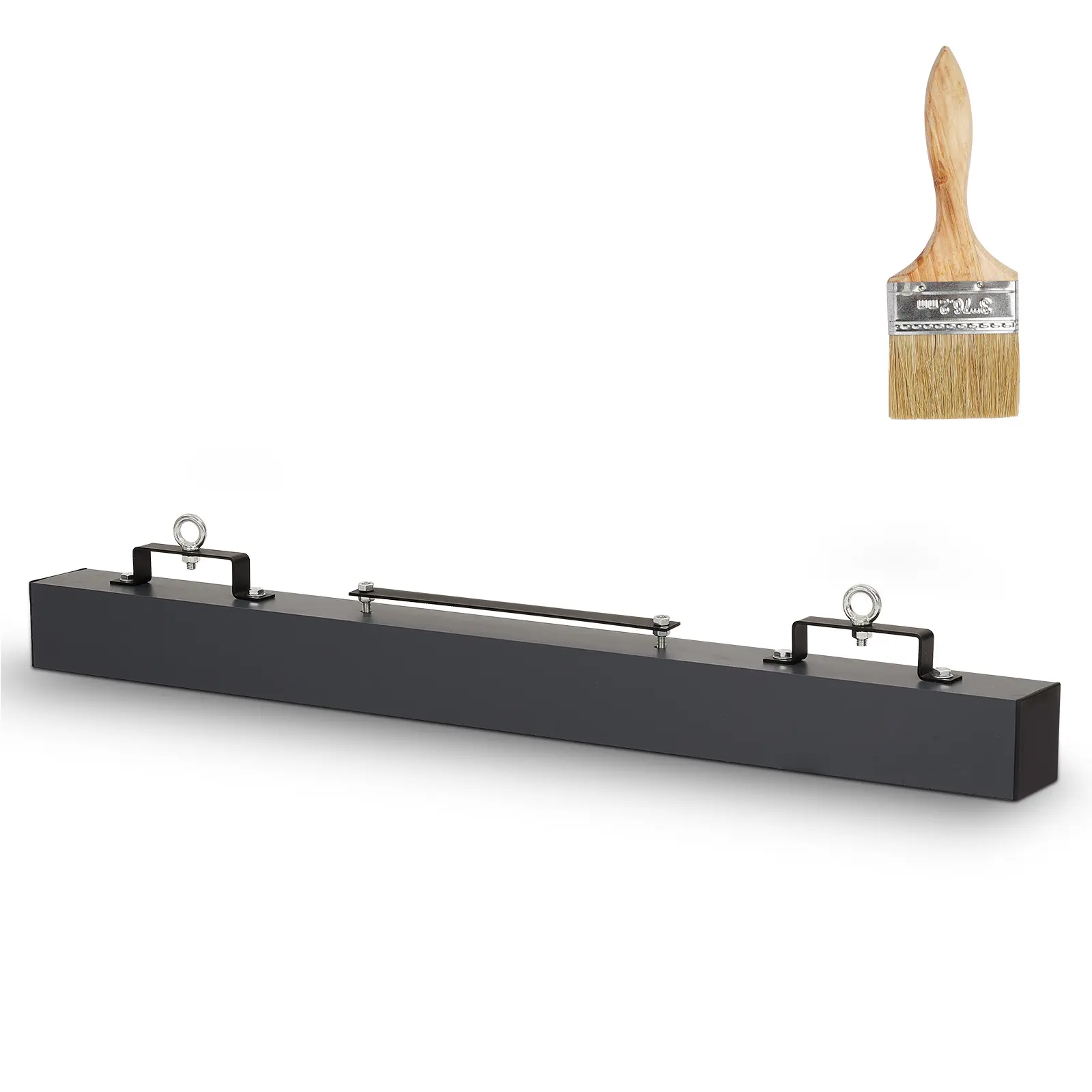 Heavy Duty Magnetic Sweeper – 48 Inch Magnet Bar – 120 lbs Lifting Capacity – Picks Up Nails & Metal Debris