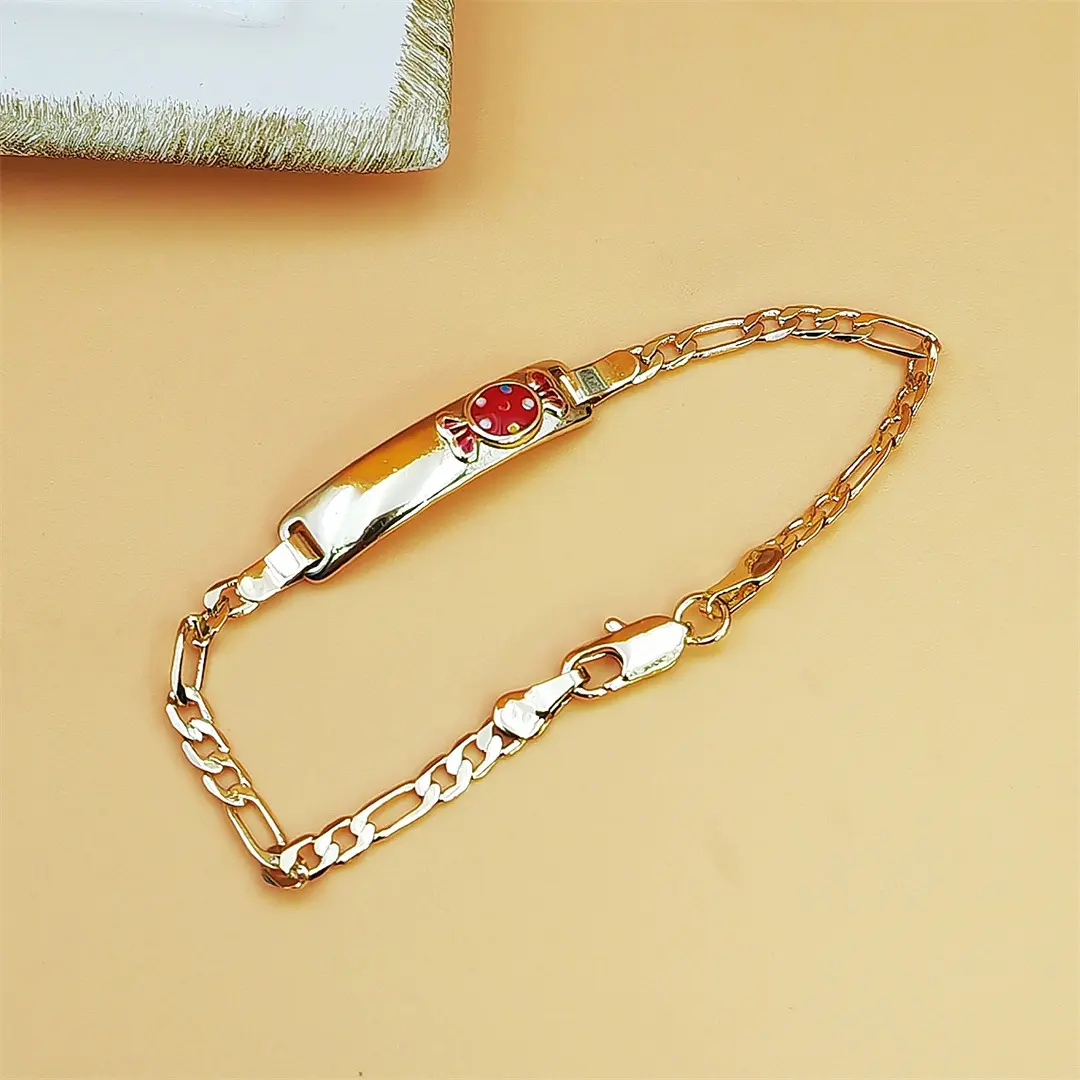 Kids' Gold Plated Sweet Animal Charm Bangle - Small, Safe Materials, Safe Metals, Toddler Birthday Gift Jewelry, Sports Wristband, No Excess Harmful Components