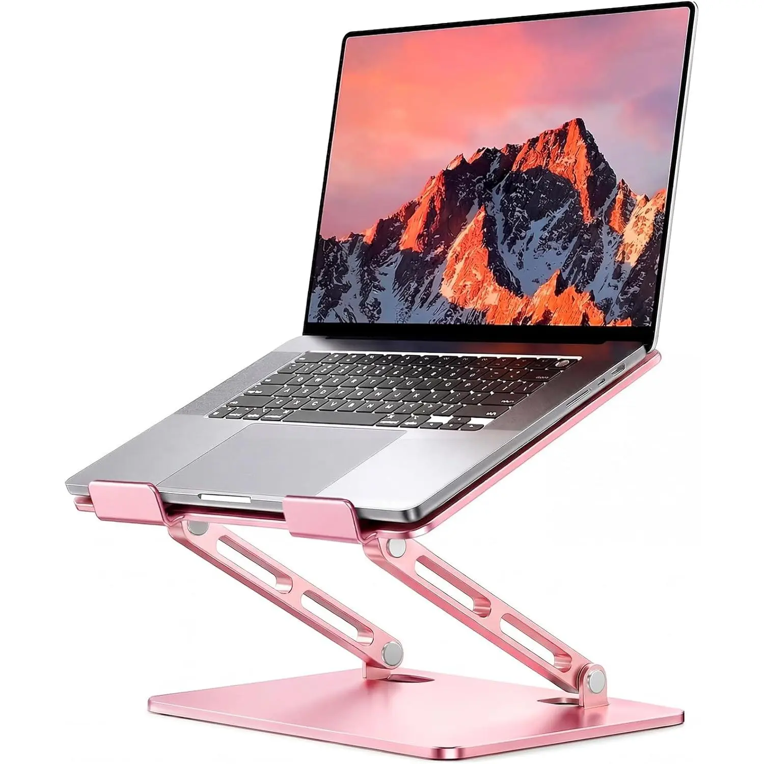 Adjustable Laptop Stand, Portable Laptop Riser,  Laptop Stand for Desk Foldable,   Notebook Holder for Desk, Office Desk Accessories (10-15.6'')-