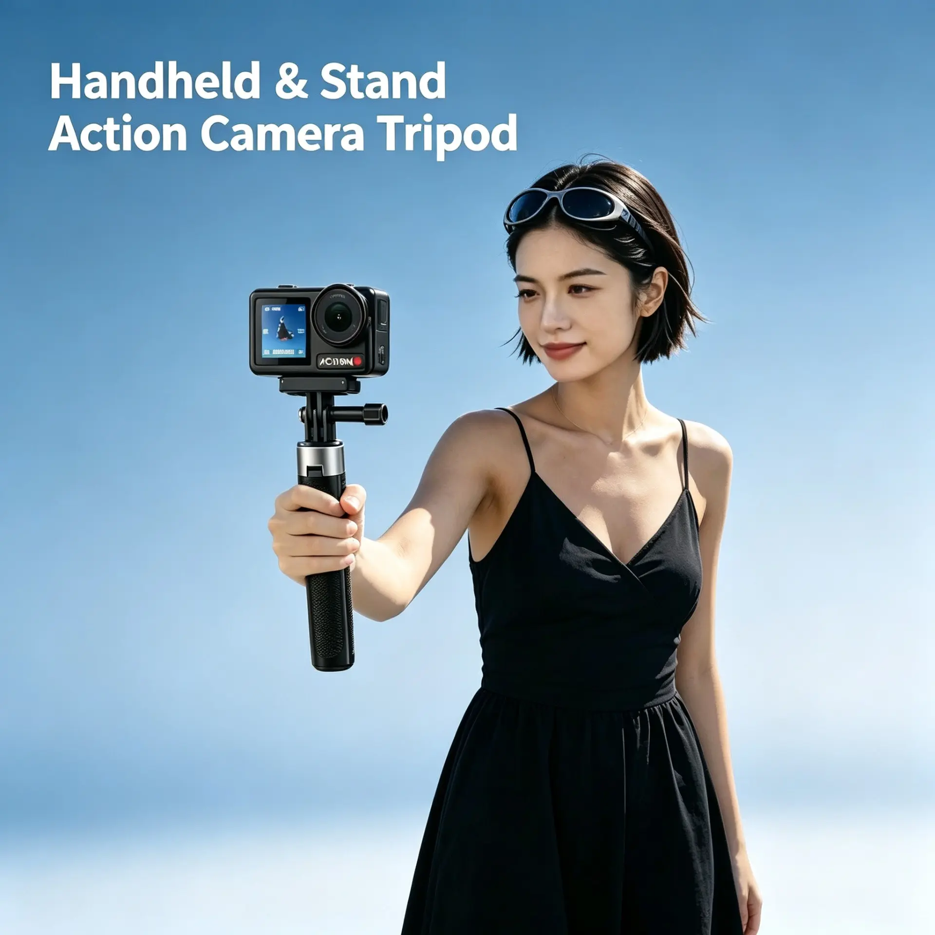 96 Cm Adjustable Sports Camera Selfie Stick, Compatible with Gopro, Dji, Insta360, and Most Action Cameras, Versatile Photography Accessory, Camera Accessories for Photography