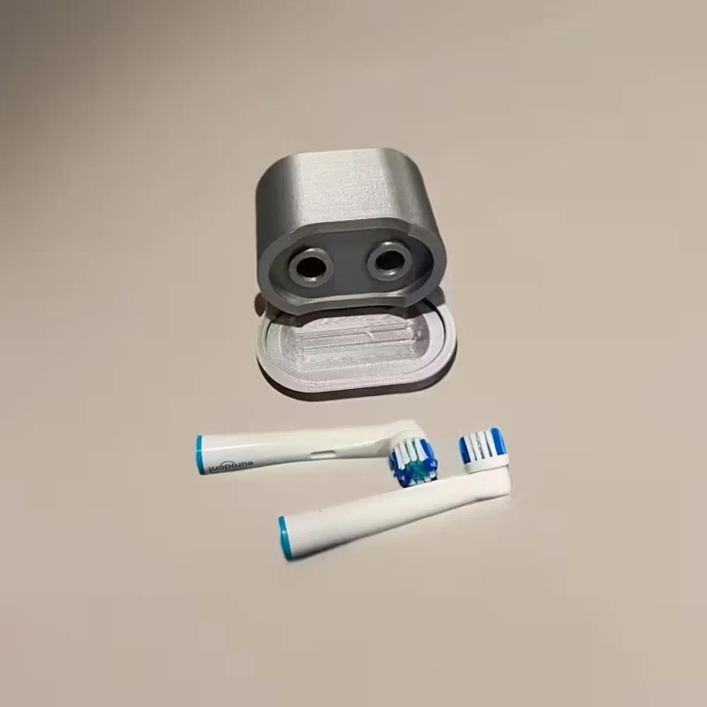 Electric Toothbrush Head Storage Box Dustproof Bathroom Organizer Portable Travel Case For Braun Oral B Brush Heads Space Saving