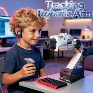Smart Tracking Robotic Arm Kit Mechanical Arm 2.4GHZ Motion-Tracked Blaster, Motion Control Automatic Toy Machine with Wearable Shoulder Mount & Remote Control Toys for Boys Children's Day / Christmas / Birthday Gifts Remote Control Toys RC toy for 8-12