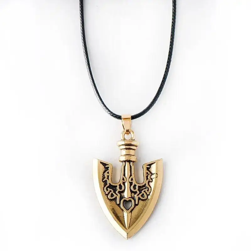 Anime JOJOS BIZARRE ADVENTURE Necklace Kujo Jotaro Arrow Metal Pendant Chain Choker Necklaces Charm Gifts Jewelry