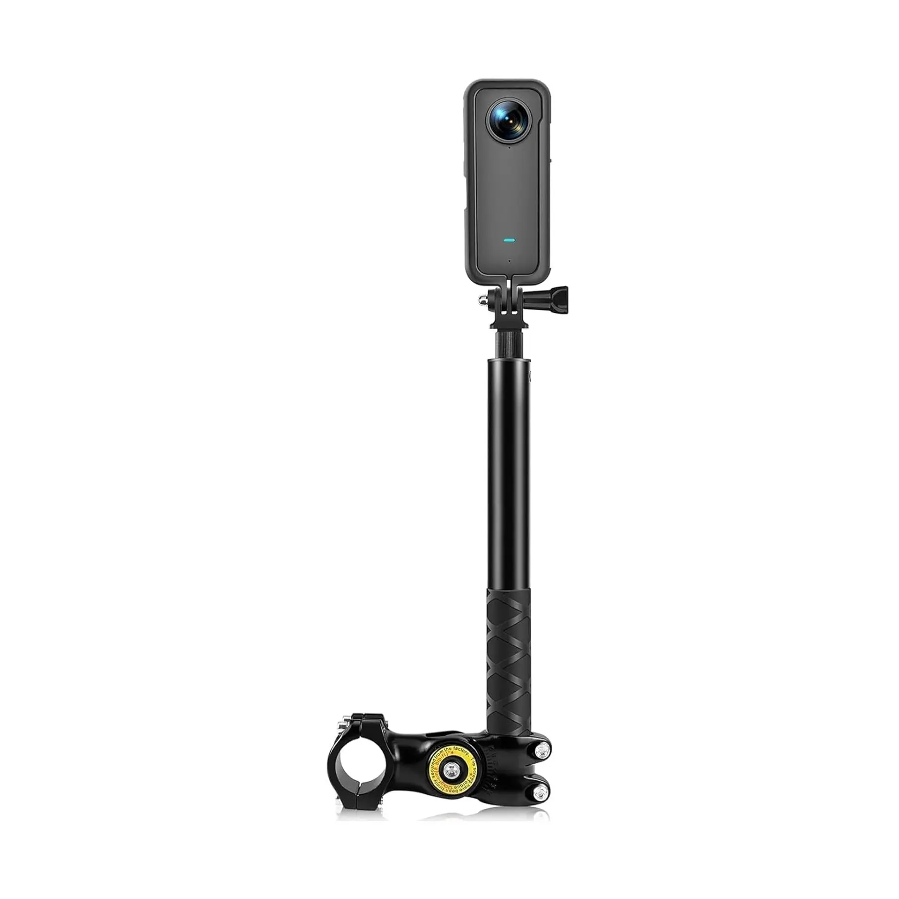 Motorcycle Bicycle Selfie Stick, Third Person Perspective Handlebar Mount, Camera Bracket for Gopro Hero 12/11/10/9/8, Insta360 X5/x4/x3.one X/one
