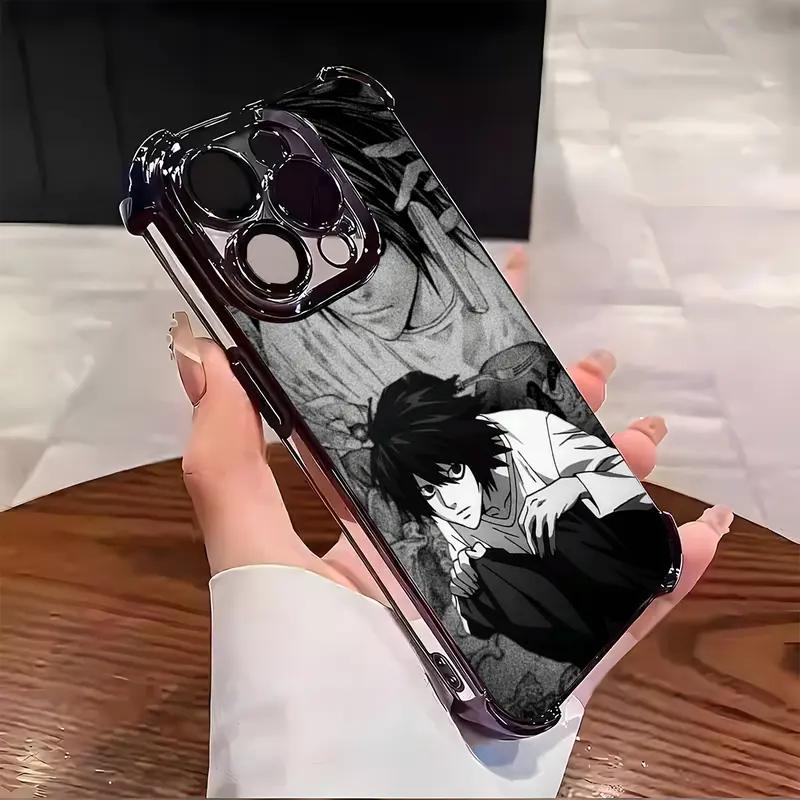 D3ath N0te L Black White Anime Phone Case,Giving gifts to friends and family,for iPhone 17 16 15 14 13 12 11 Pro Max X XS for Samsung S22–S26 Plus Ultra