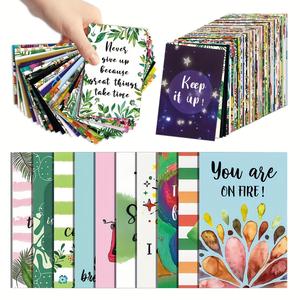 positive affirmation card, 72pcs/set inspirational & encouraging card, positive message card, mini note card for daily motivation, employee appreciation & greeting card gifts, motivational cards