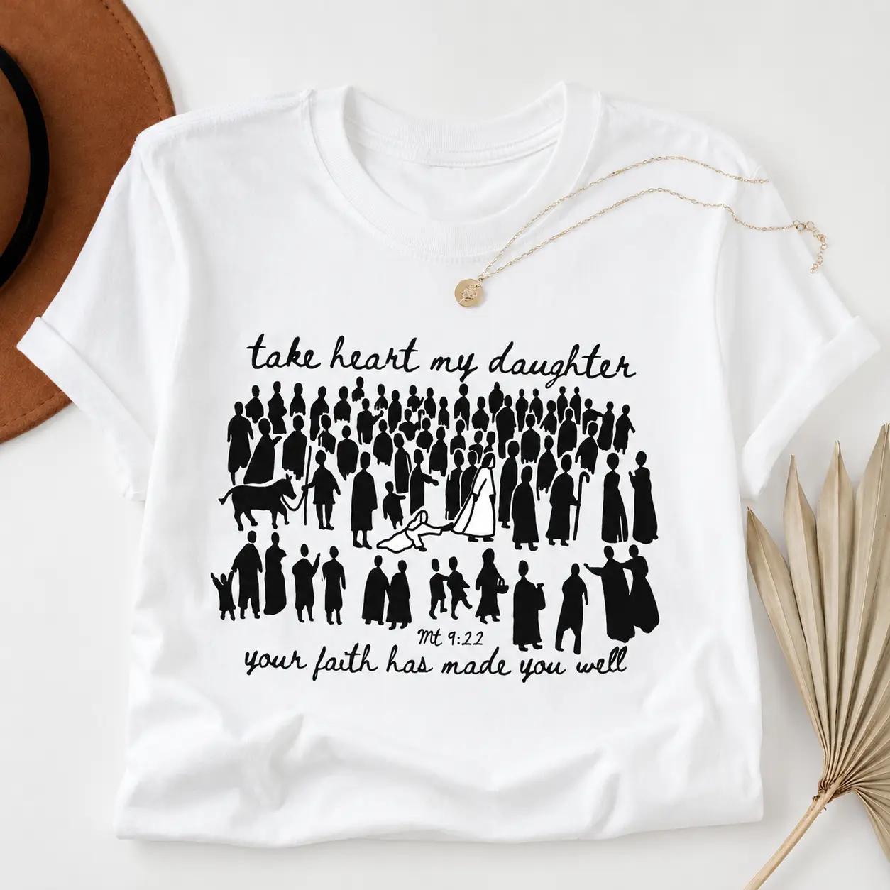 Christian Graphic TShirt, Scripture Verse Shirt, Bible Verse Shirt, Woman Touches Jesus Christian Shirt For Women, Jesus Shirt Faith Shirt