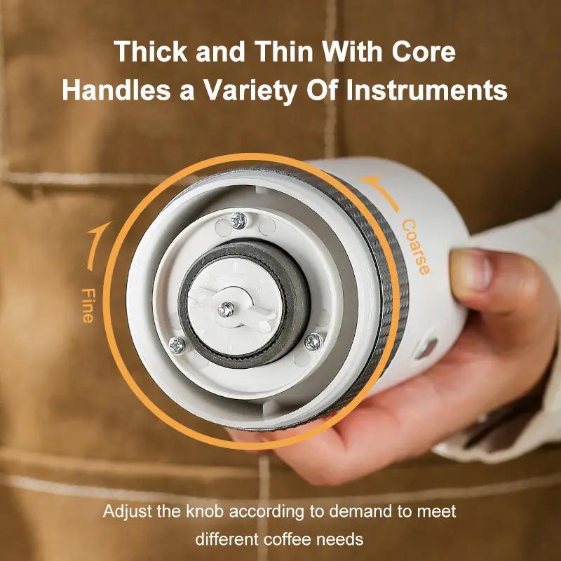 Electric Coffee Grinder, USB Rechargeable Automatic Coffee Bean Grinding Machine, Portable Coffee Grinding Tool for Home Office Outdoor Camping Picnic, Coffee Accessories