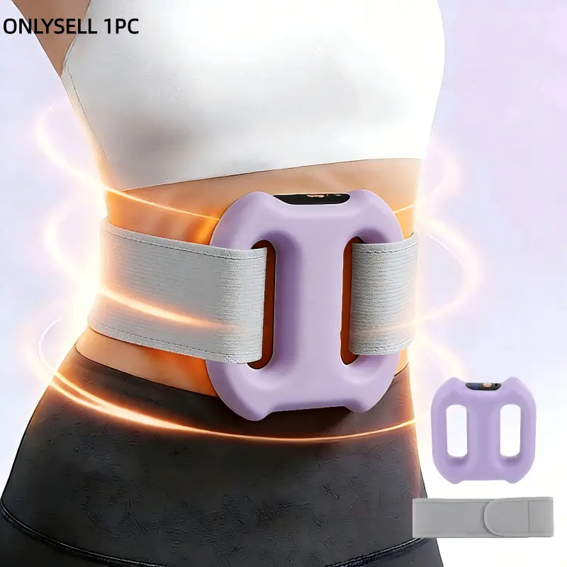 Deep Tissue Muscle Massager, Electric Dual Ring Fascia Massager with Adjustable Belt, 3 Modes and 5 Intensity, Portable Full Body Massage Tool, Portable Massagers