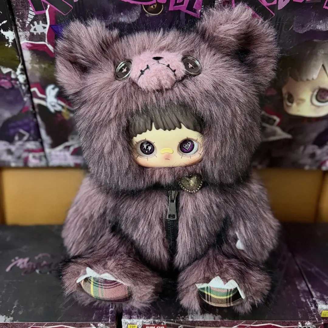 MayMei Rebel Dolls Series Blind Box - One of 7 possible styles, Plush keychain, Figure keychain, cute doll, plush toy, chain bag, plush keychain blind box, collectible, gift for girls, birthday or New Year present, desktop ornament, backpack doll
