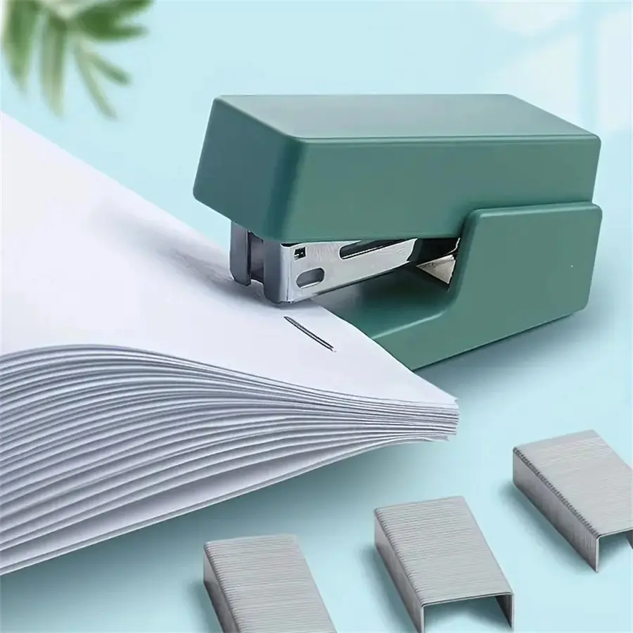 Portable Stapler 26/6 Office Desk Stapling Machine, Includes 1,000 Staples, Ideal for Paper Binding, Stationery Use & Office Accessories
