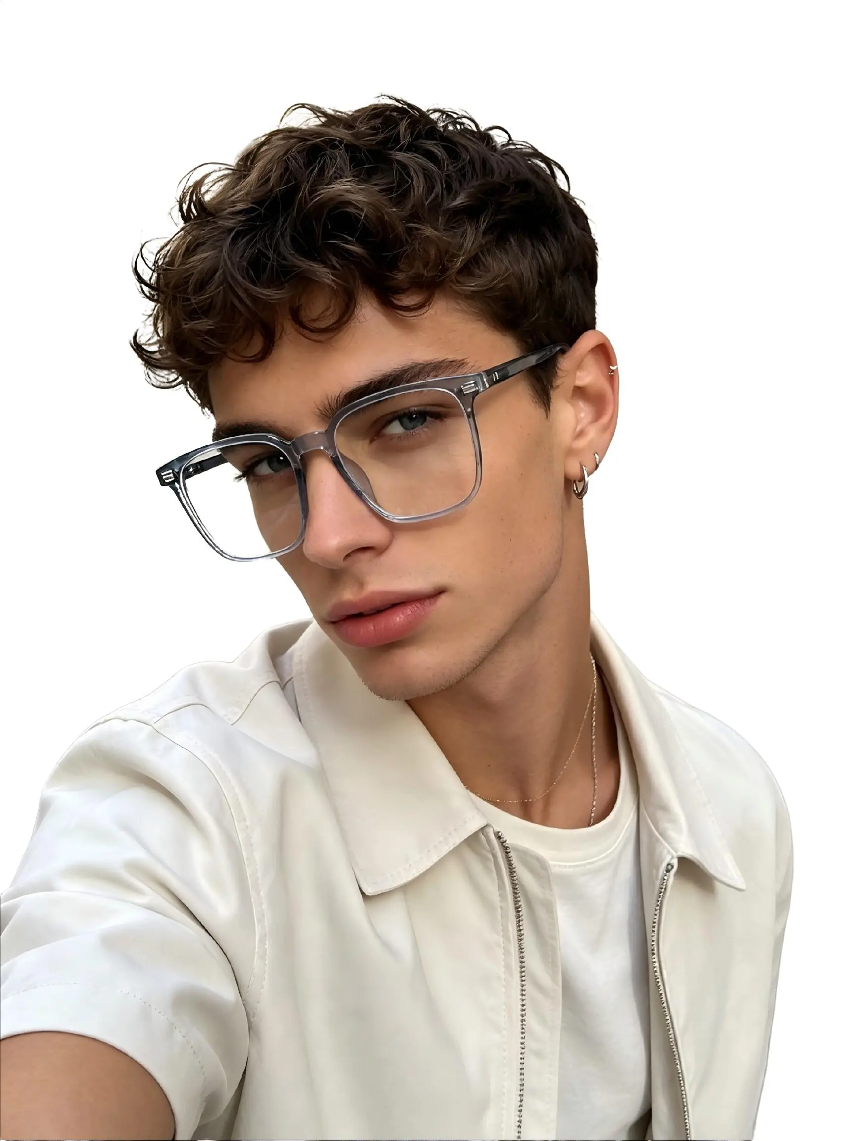 Luxe Fashion Glasses 2026, Retro Plain Frame New Arrival, Versatile Small Face Glasses for Men, Stylish and Trendy Eyewear, Vintage Eyeglasses