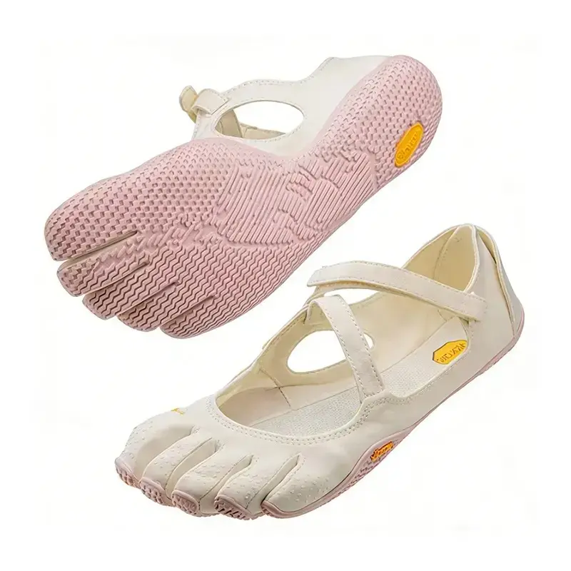 New Split Toe Yoga Barefoot Shoes, Non-Slip Minimalist Five Finger Pilates Sneakers, Breathable Lightweight Cross Strap Indoor Workout Footwear for Women