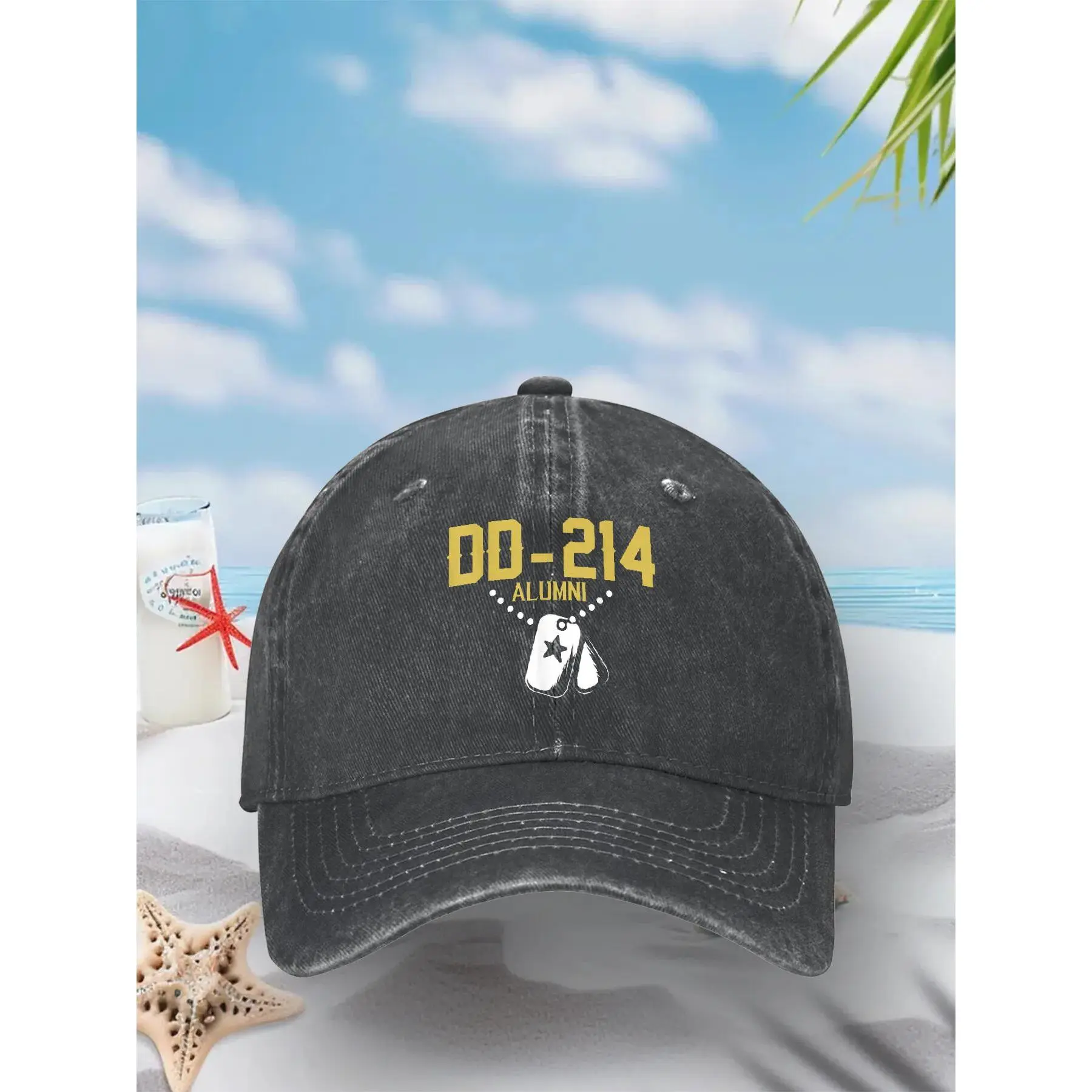 DD-214 US Army Alumni Vintage Baseball Cap Running Hippie Baseball Caps