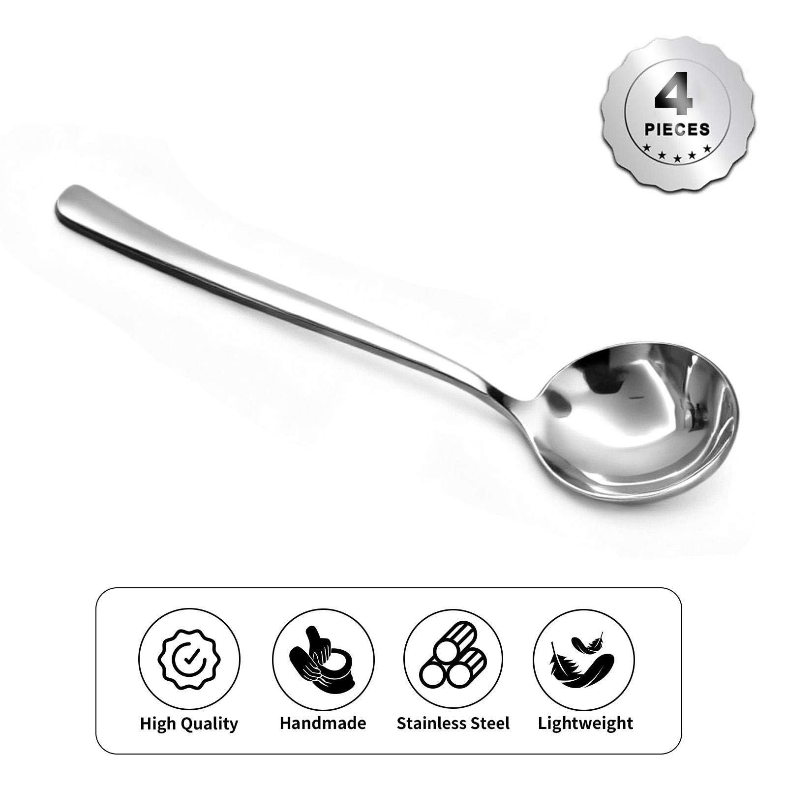 [AREL]4-Piece Stainless Steel Soup Spoon Set