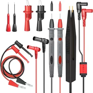 Electrical Multimeter with Crocodile Clip, 1 Set Electrical Testing Probe Professional Kit, Professional Kit for Electrical Testing