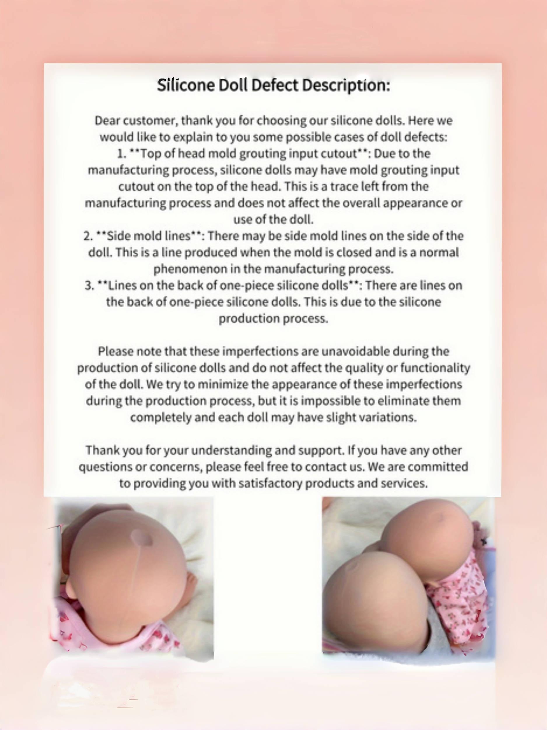 17.7 Inch Cuddly Can Open Mouth Pascale Full Body Solid Silicone Girl Doll With Painted Bald 3D Painted Skin Handmade Waterproof Flexible Newborn Doll For Kid's Gift And Present