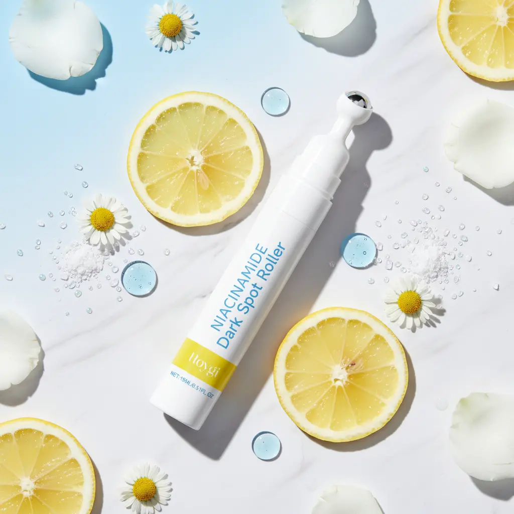 Hoygi Niacinamide Dark Spot Roller Serum 15ml/0.51fl.oz • Brightening Facial Serum with Metal Rollerball Applicator • Fades Appearance of Dark Spots & Blemish Marks • Hydrating Evens Skin Tone Precision Care Cosmetic Daily