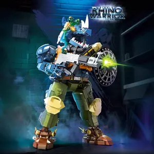 2026 hot item DK2030 Bizhibo Pig-faced Man Building Block Model, Rhinoceros Ninja, Tortoise, Cybernetic Mecha Figure Figurine