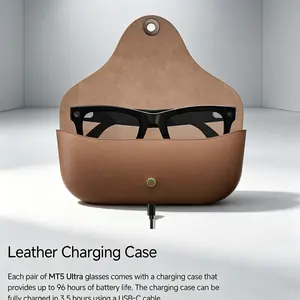 New Ai Smart Glasses with HD Camera, Independent Charging Box, Photo Recognition, Bluetooth-compatible Call, Translation, Voice Assistant