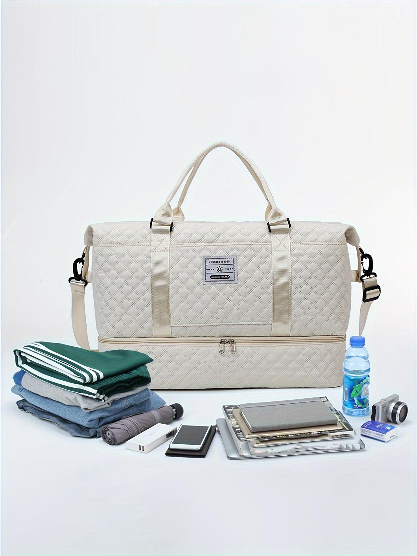 Travel Bag Set, Women's Weekend Bag with Shoulder Strap, Overnight Bag with Shoe Compartment, Yoga Gym Bag with Wet Pocket and Shoe Pocket, Pre and Postpartum Hospital Bag, Business Sports Bag Set