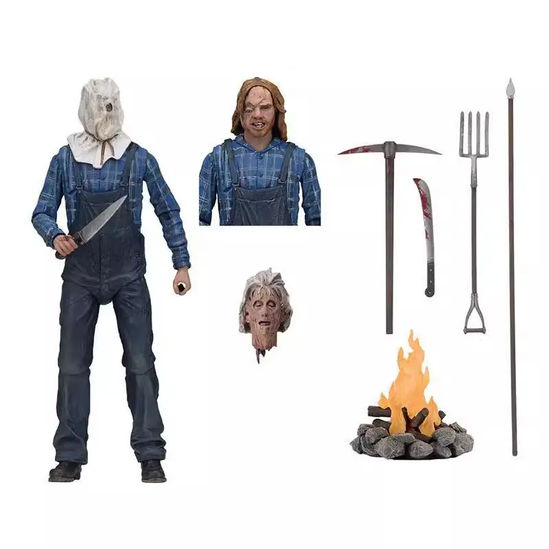 Neca 39719 Friday the 13th Jason Deluxe 7-Inch Figure Model, Collectible Halloween Easter Gift, Party Decoration