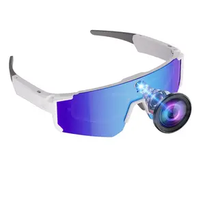 AI Smart Glasses with 8MP Camera for Sport, Video Recording,4GB Memory Build-in (No SD Card Needed), Build-in Myopia Inner Frame,Bluetooth Call ,Music Control ,AI Translation, 260Mah Battery, IP64 Waterproof
