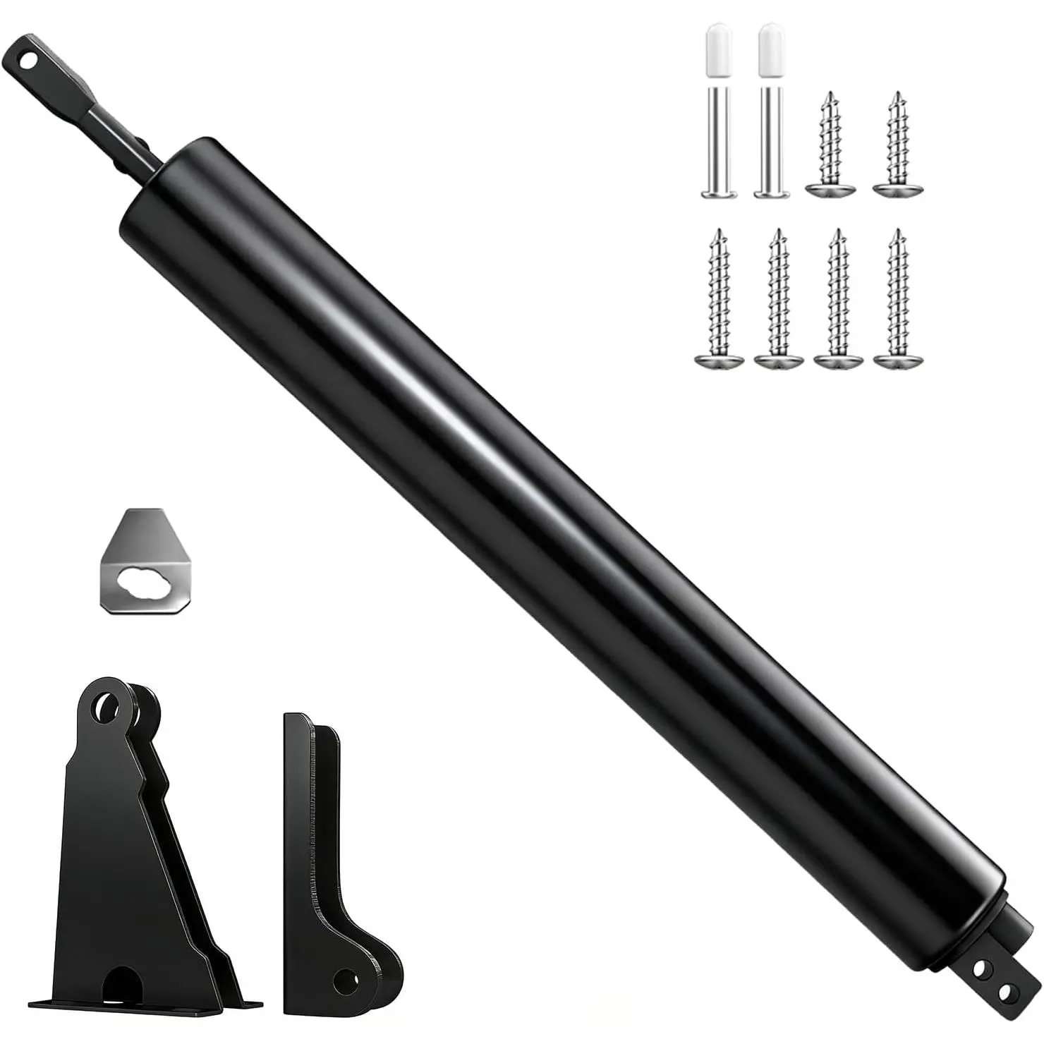 Heavy Duty Pneumatic Screen Door Closer, Adjustable Closing Speed, Silent Close for Outward Doors