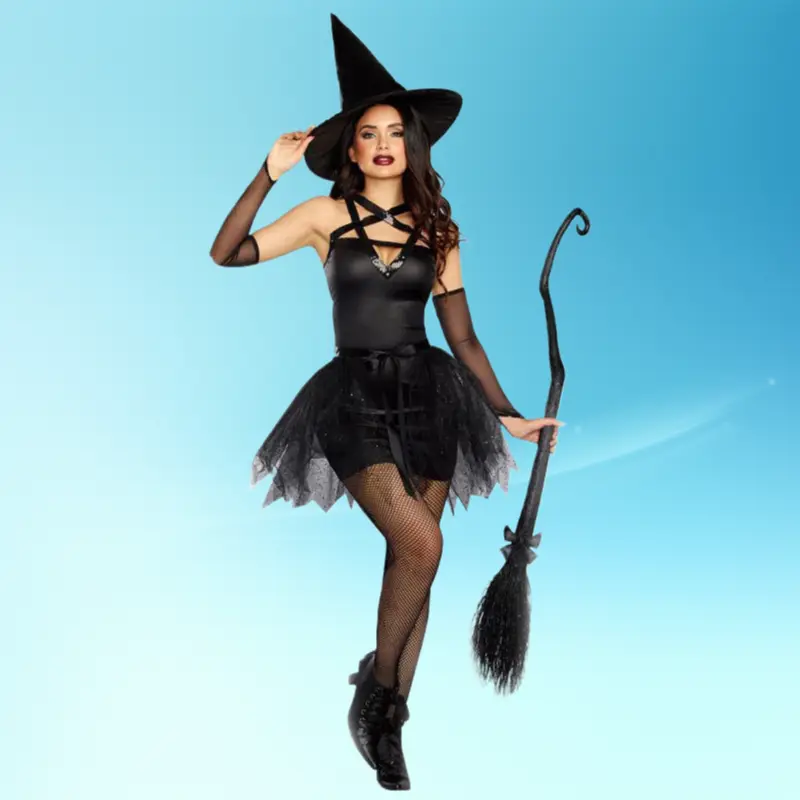 Halloween Devil Witch Costume for M to XXL Ideal for Day of the Dead Cosplay and Stage Party Performance Outfits