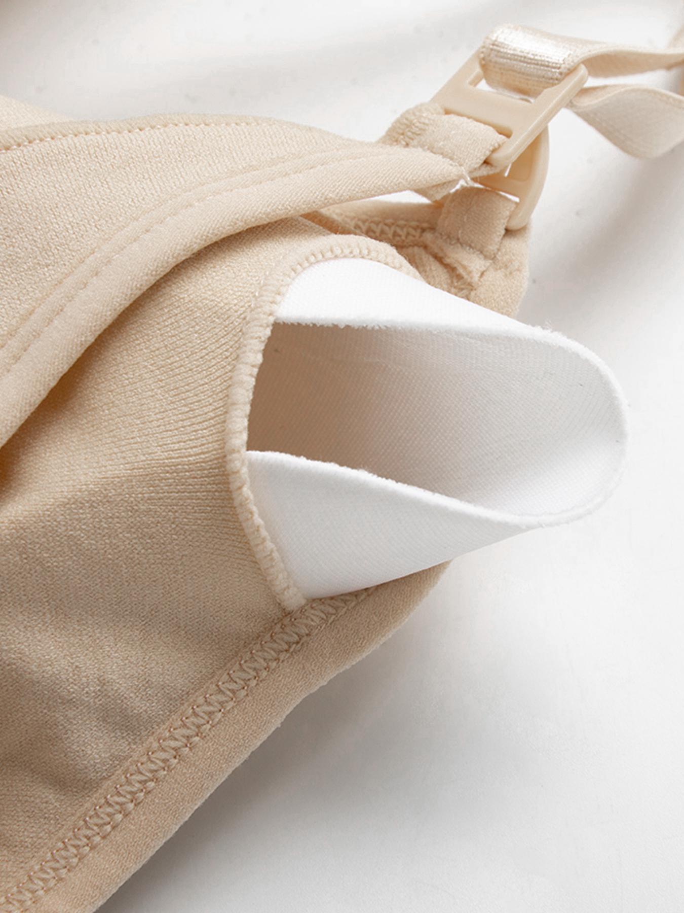 Maternity Solid Color Nursing Bra, 8 Counts/set Removable Pads Maternity Bra, Maternity Lingerie for All Seasons