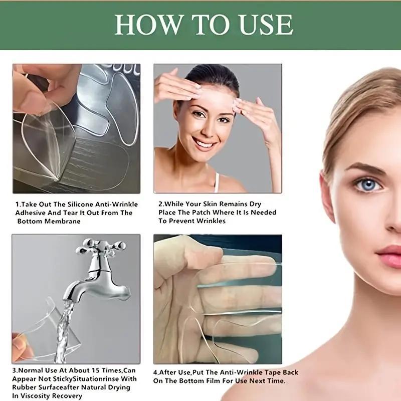 Reusable Facial Wrinkle Patches, Anti Wrinkle Patches, 11pcs Smooth Silicone Pads, Professional Skin Care Tools For Women