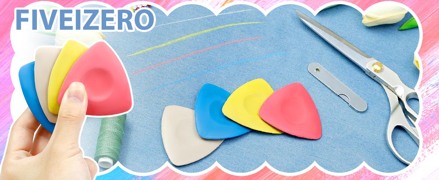 4Pcs Tailors Chalk, Triangle Sewing Chalk for Fabric, Fabric Markers for Quilting, Tailoring and DIY Crafts