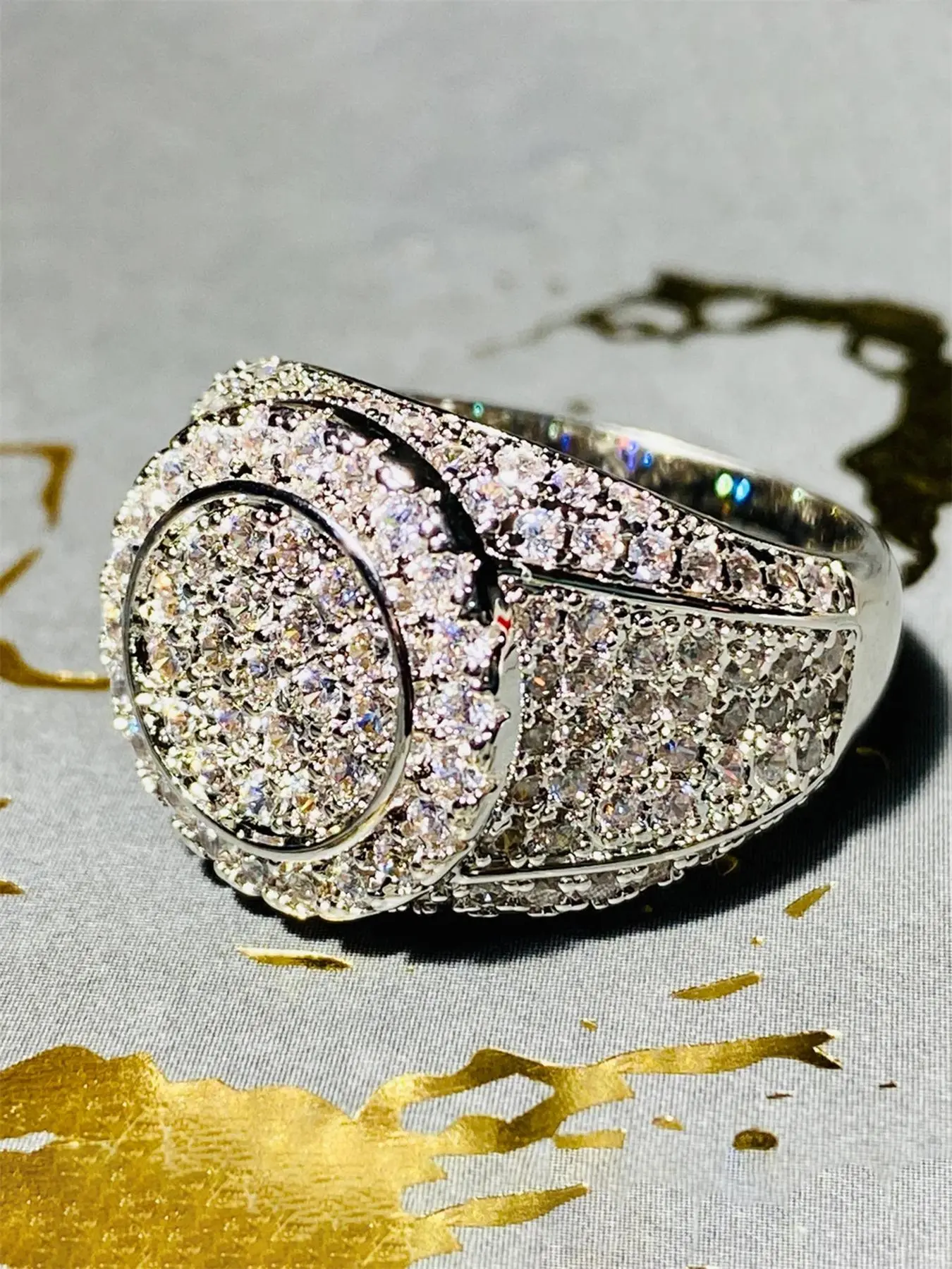 Fashion Rhinestone Decorated Engagement Ring, Fashion Jewelry for Party, Daily Decor, Trendy All-match & Exquisite Jewelry for Birthday Gift, Beautiful Rings