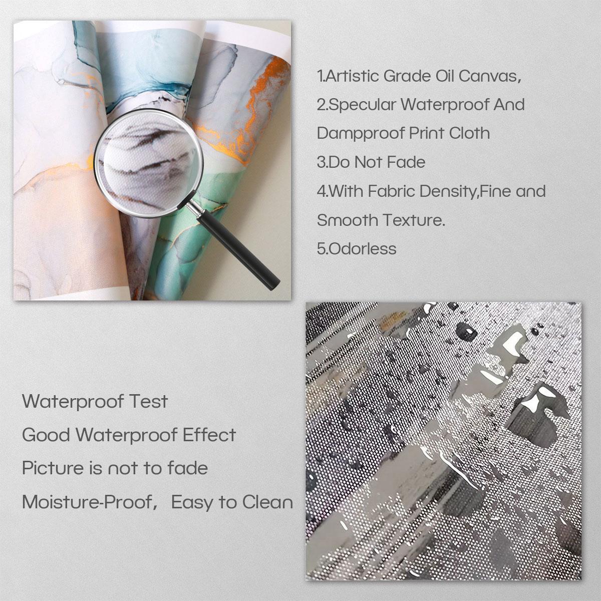 Money & Letter Pattern Painting with Wooden Frame, 1 Count Modern Canvas Wall Art, Unique Artwork, Wall Decor for Home Living Room Bedroom Office