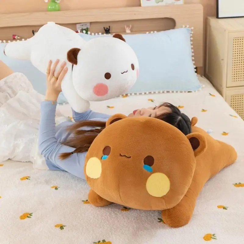 New Cute Bubu Dudu Plush Toy Kawaii Anime Panda Plushie Throw Pillow Home Decor Sleeping Companion Doll for Adults Gifts