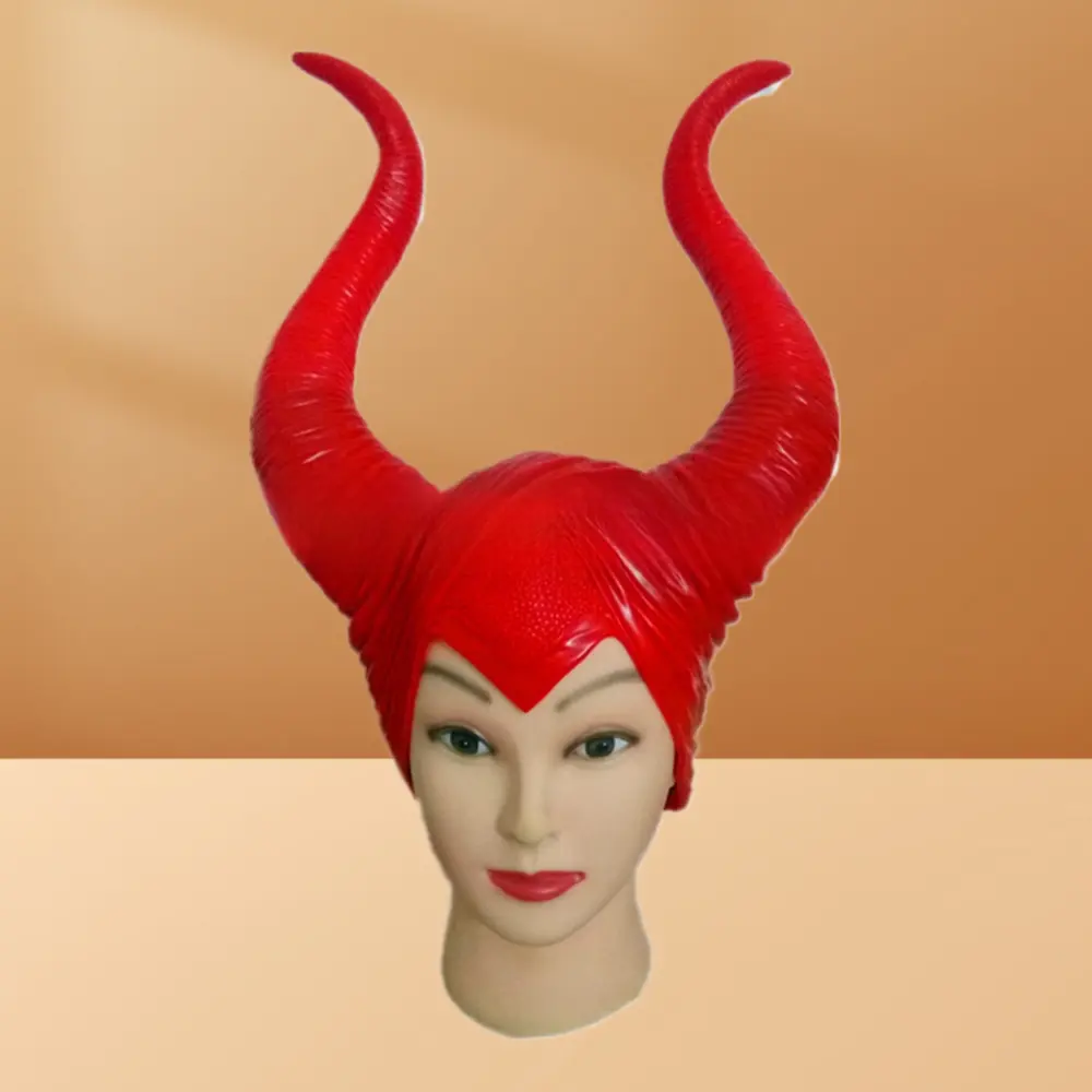 Maleficent Horned Hat - Detailed Sculpted Horns, Lightweight, Comfortable Adjustable Villain Role Play Accessory, Authentic Halloween Cosplay Fashion Accessory, Accessories, 50*20Cm