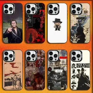 Red Dead Redemption Arthur Morgan Black Candy Matte Shockproof Phone Case Compatible with iPhone 11-17 Pro Max/Plus & Samsung Galaxy S23-S25 Western Game Cover