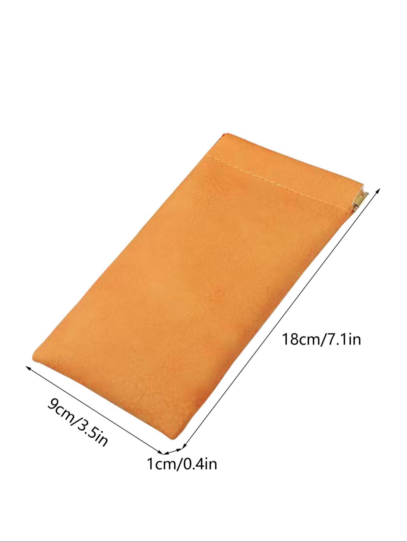 Solid Color Soft Pu Sunglasses Case, 2024 New Style Portable Pu Leather Glasses Case, Anti-scratch Glasses Storage Bag, Eyewear Accessories for Women and Men, Portable Sunglasses Organizer, Glasses Holder