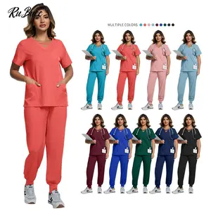 Hospital Scrubs Suit Doctor Uniform Unisex Medical Nurse Set Supplies Dental Clinic Scrubs Uniforms Women Medical Clinic Clothes